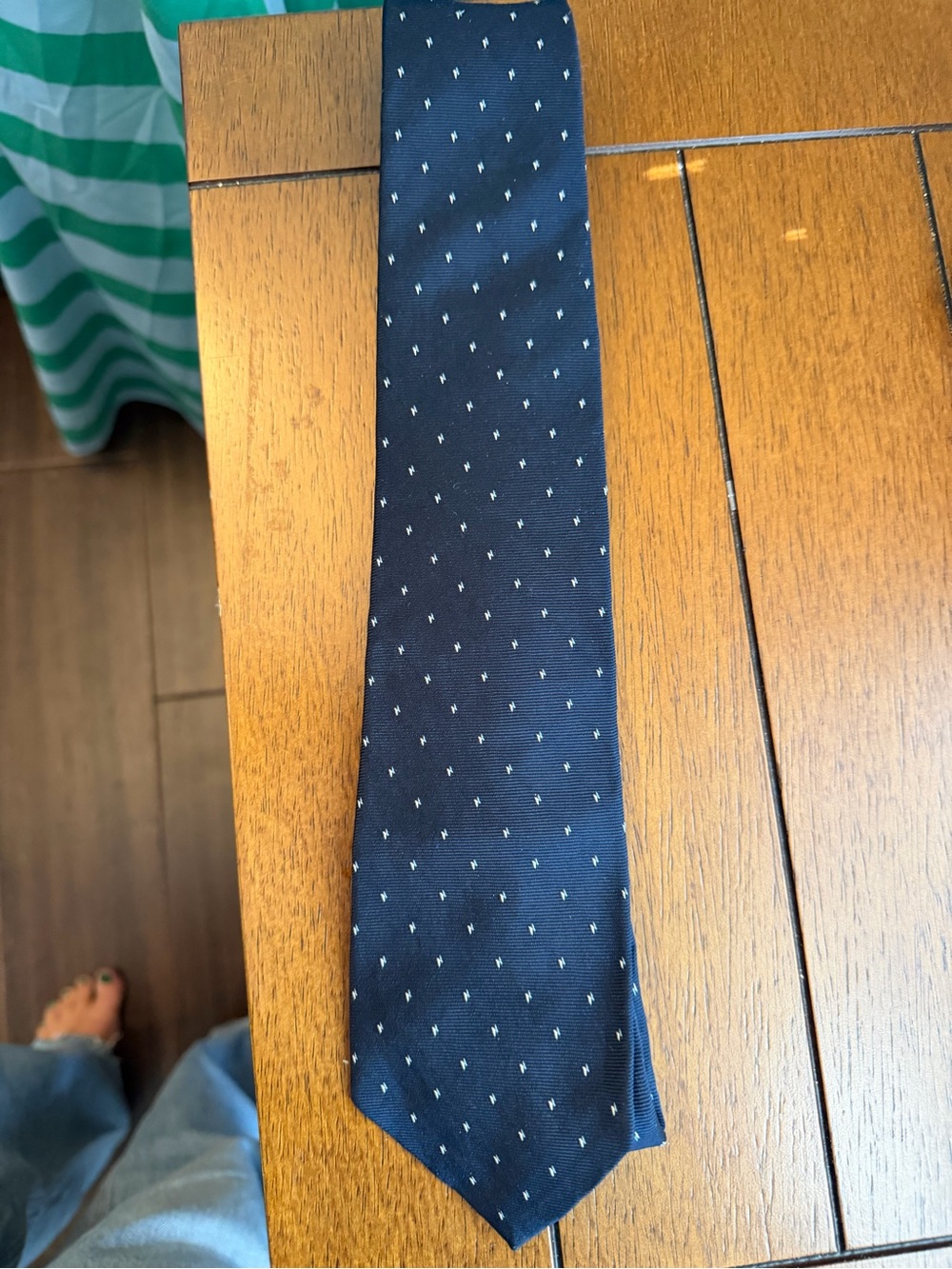 Christian Dior Silk Navy Tie